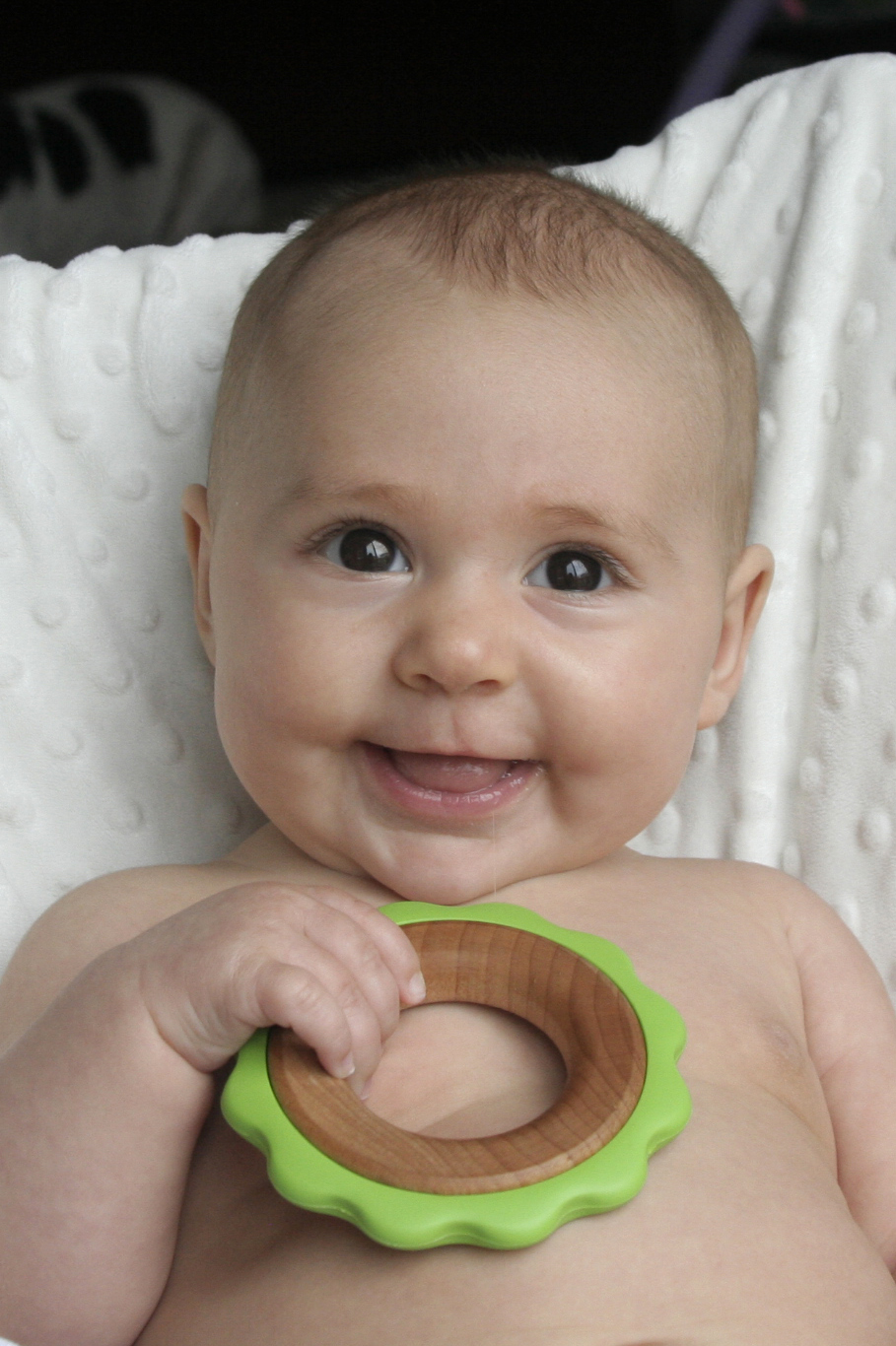 Green Ring Teether - Made in USA 4