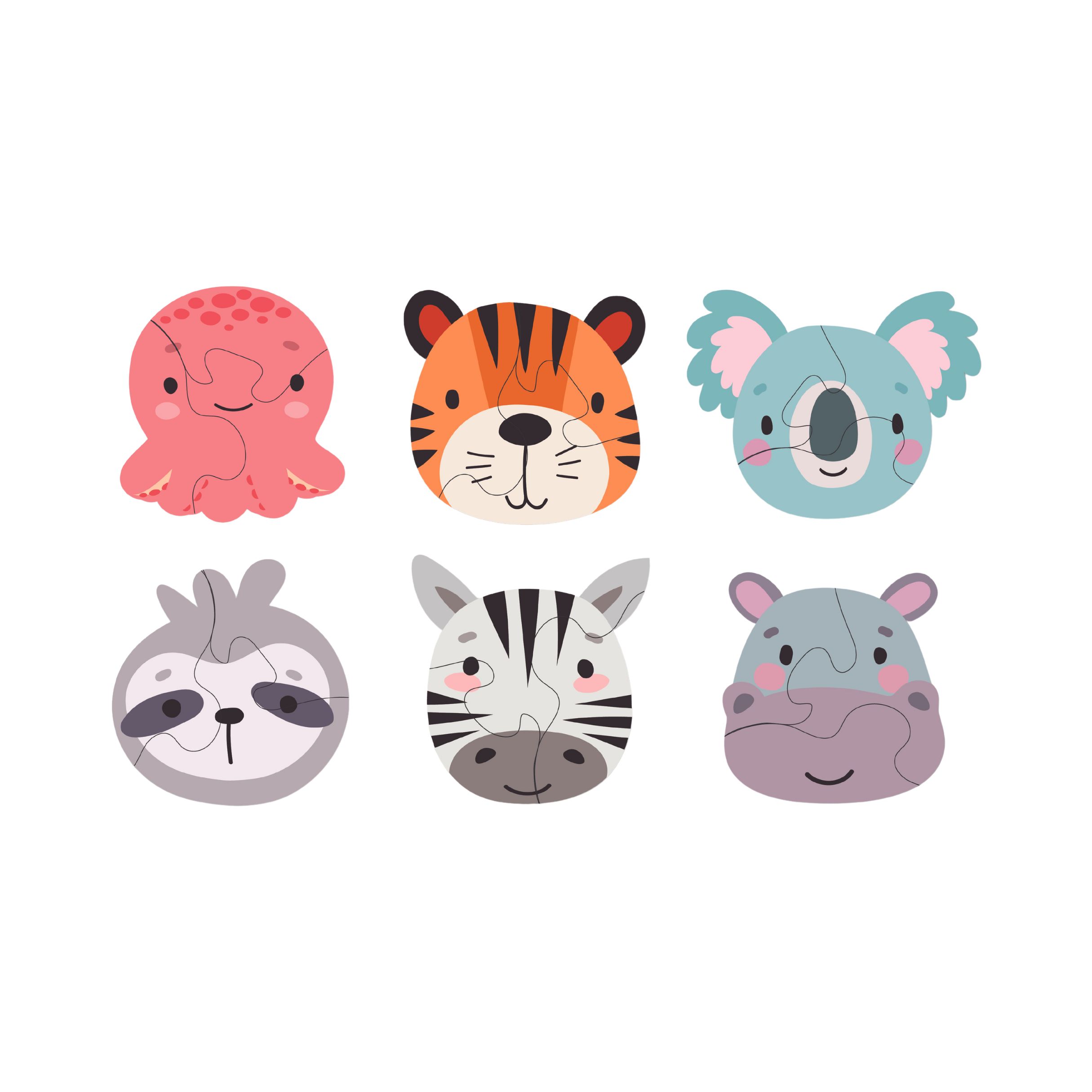 Animal Emoji Puzzles (6 pack)