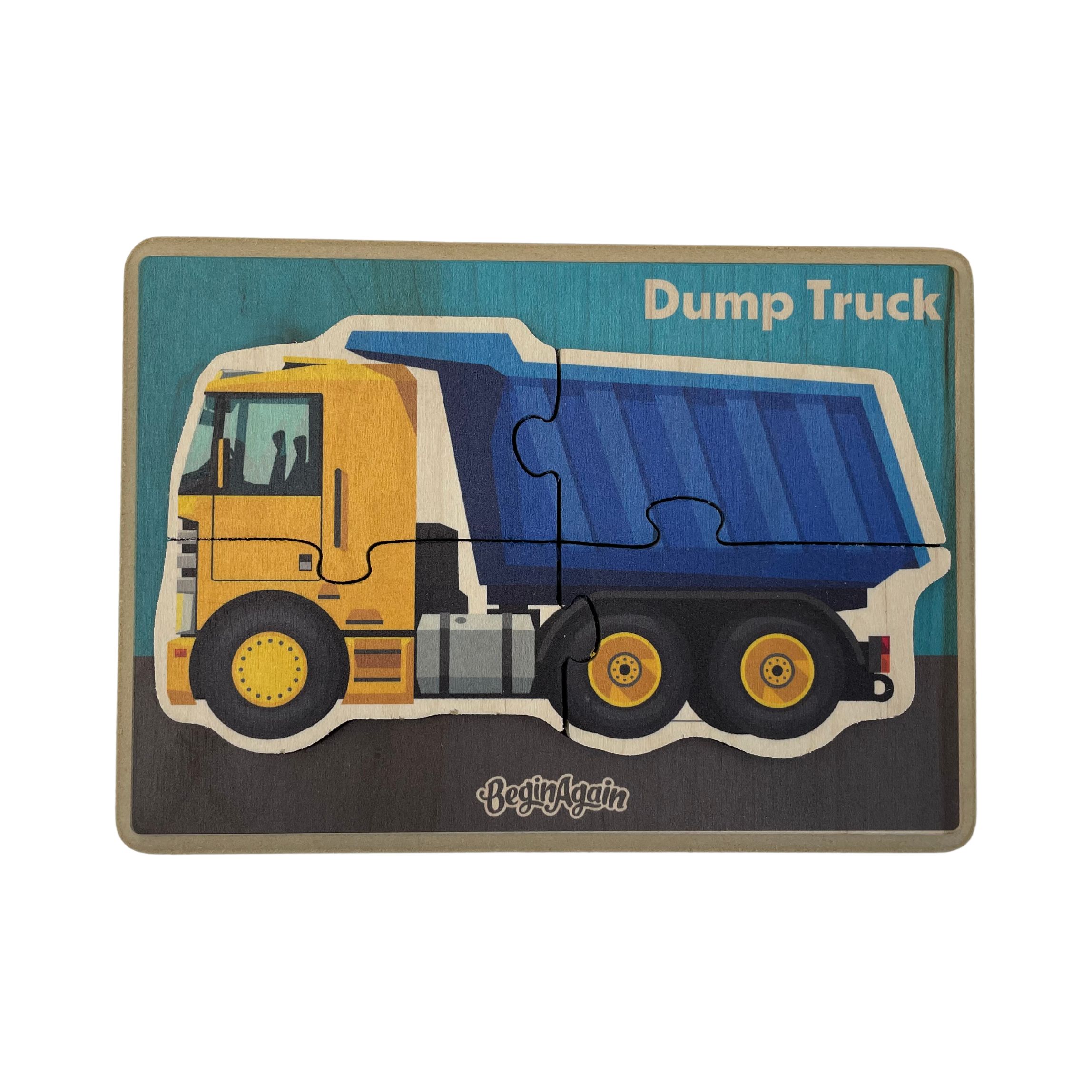 Construction Vehicle Puzzle - Dump Truck