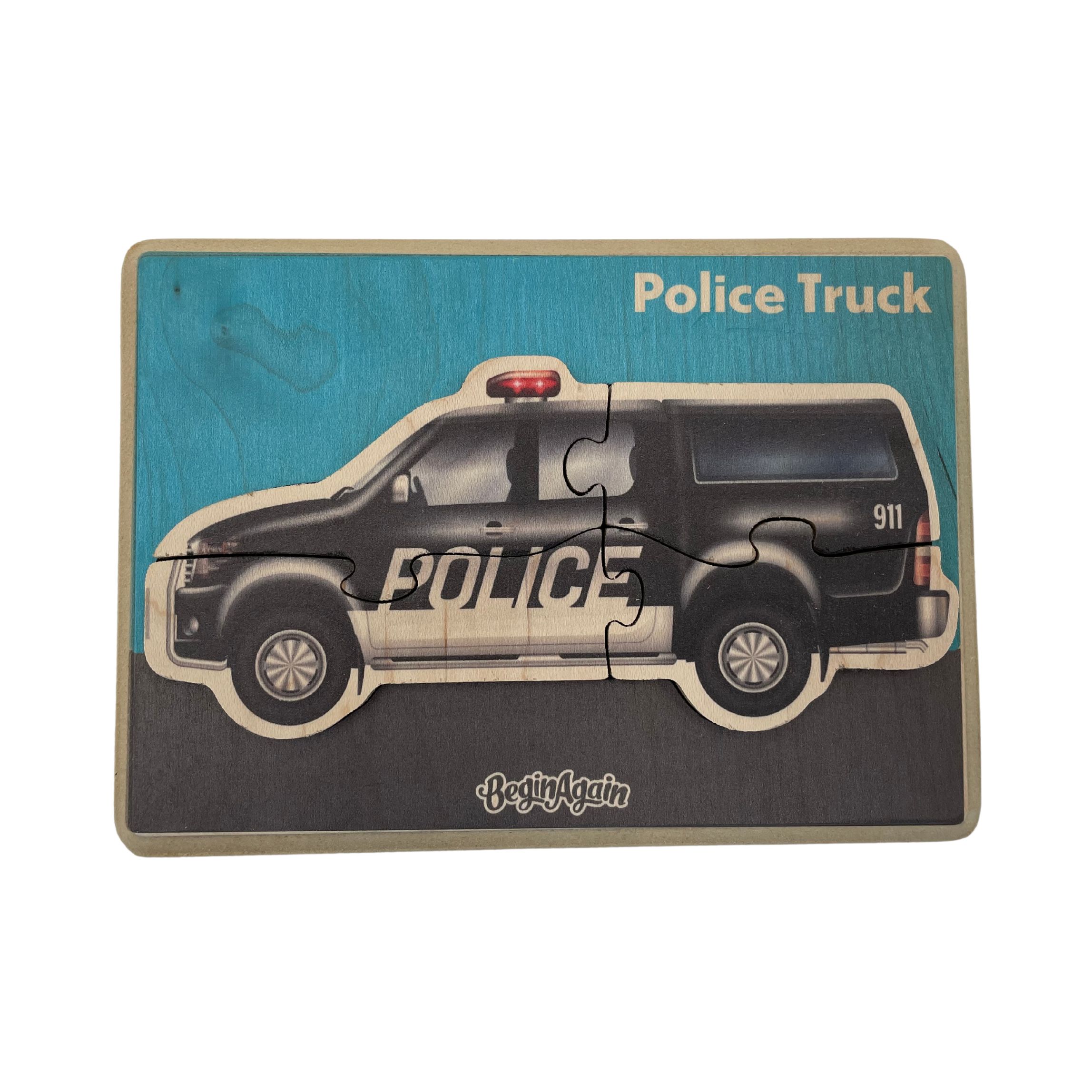 Emergency Vehicle Puzzle - Police Truck