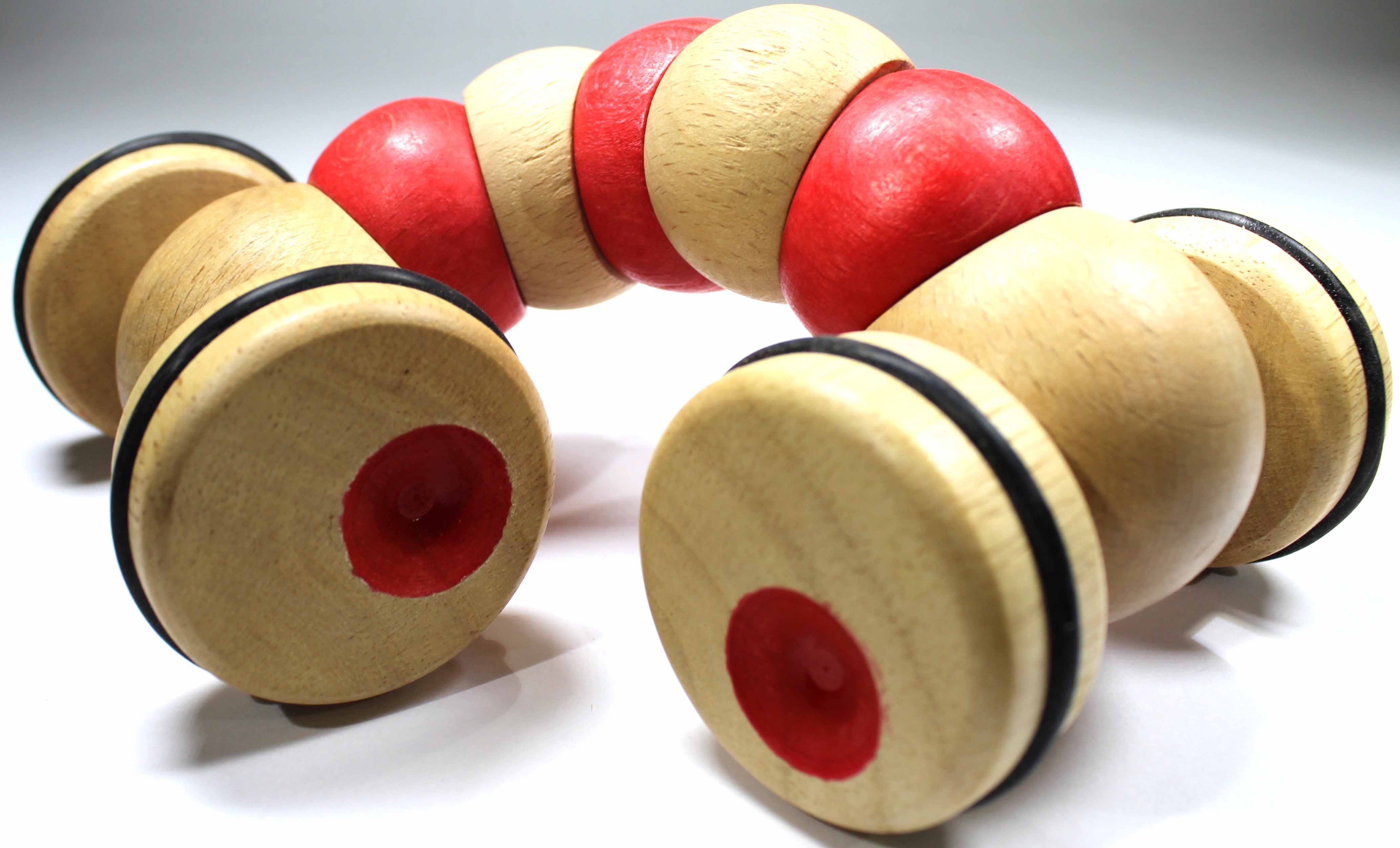 BeginAgain Earthworm Wooden Beads Red B1206 for sale online 