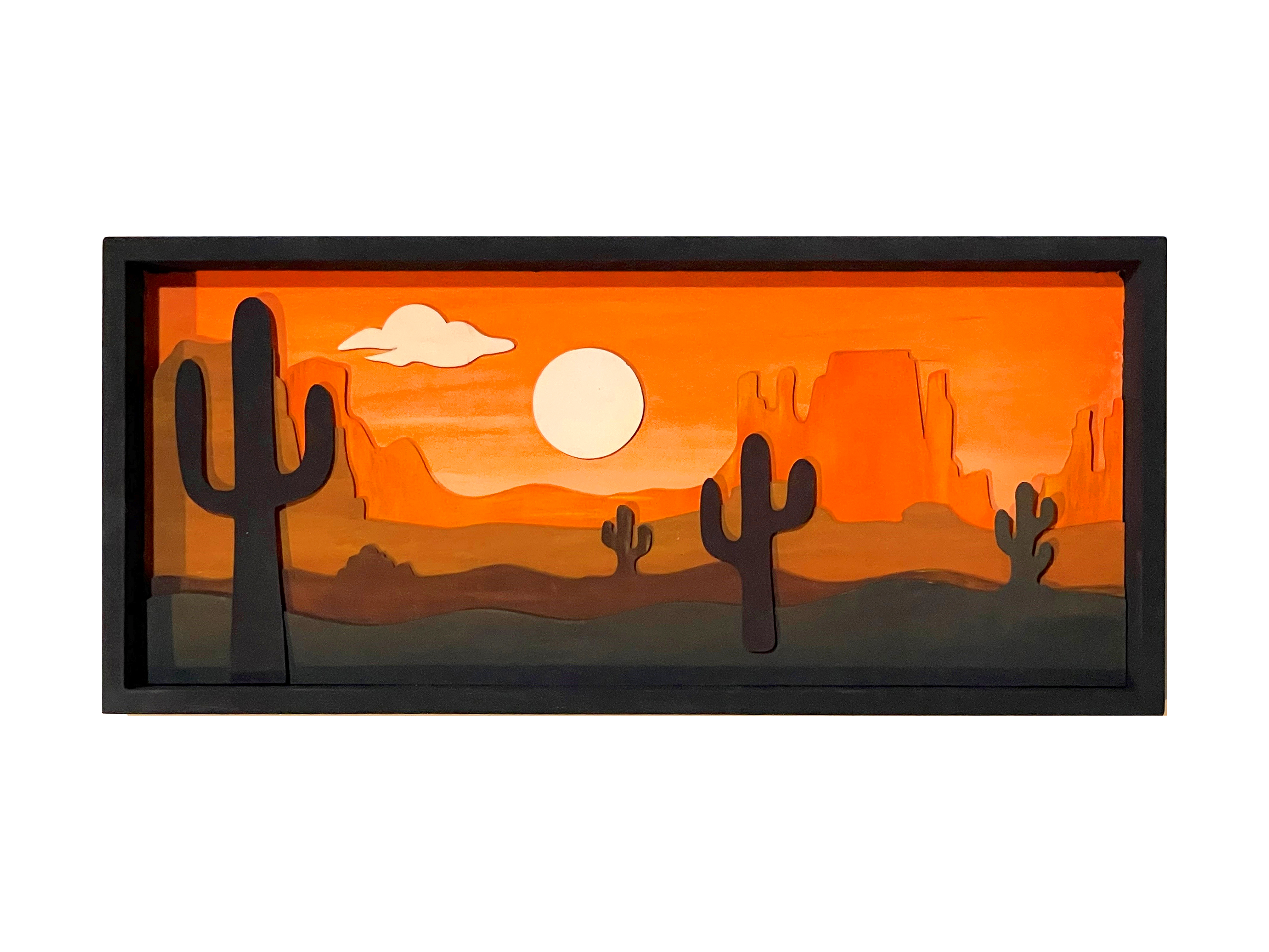 Get Stacked Paint and Puzzle Kit - Desert Sunset 3