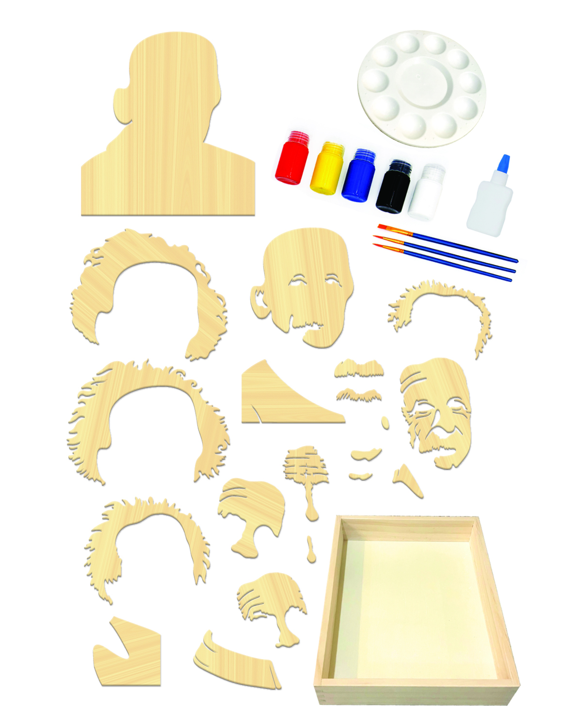 Get Stacked Paint and Puzzle Kit - Einstein 3