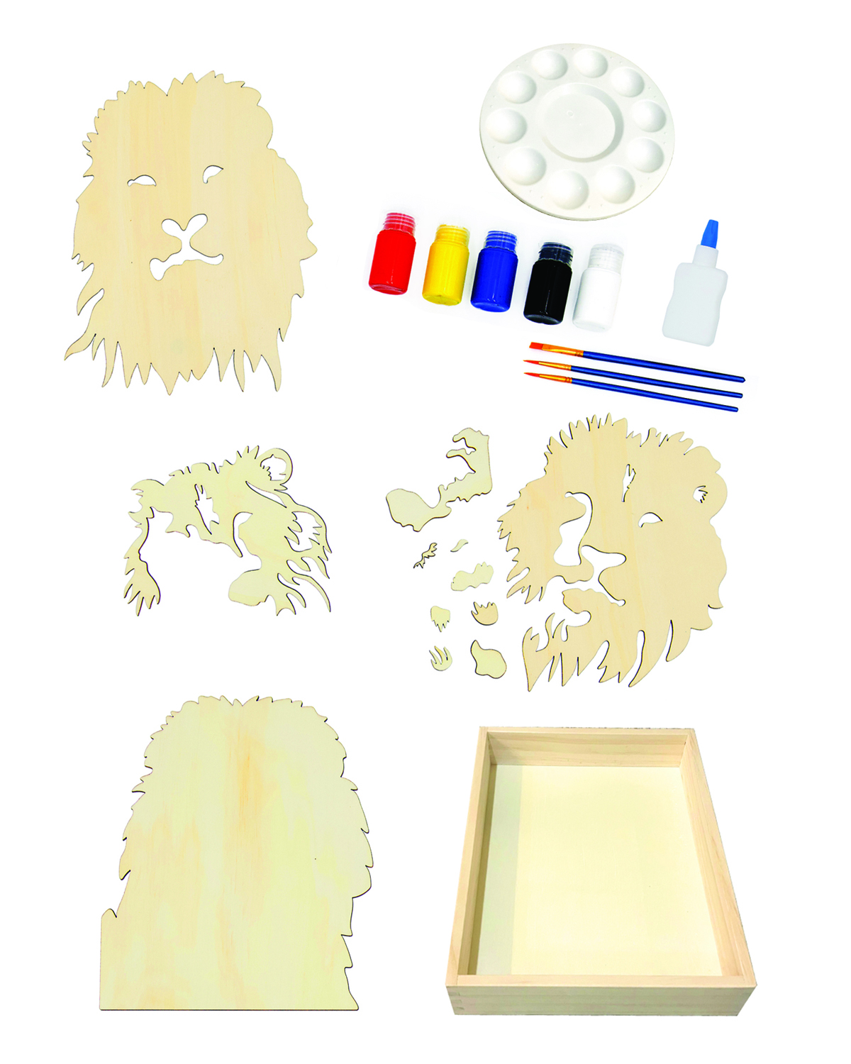 Get Stacked Paint and Puzzle Kit - Mighty Lion 2