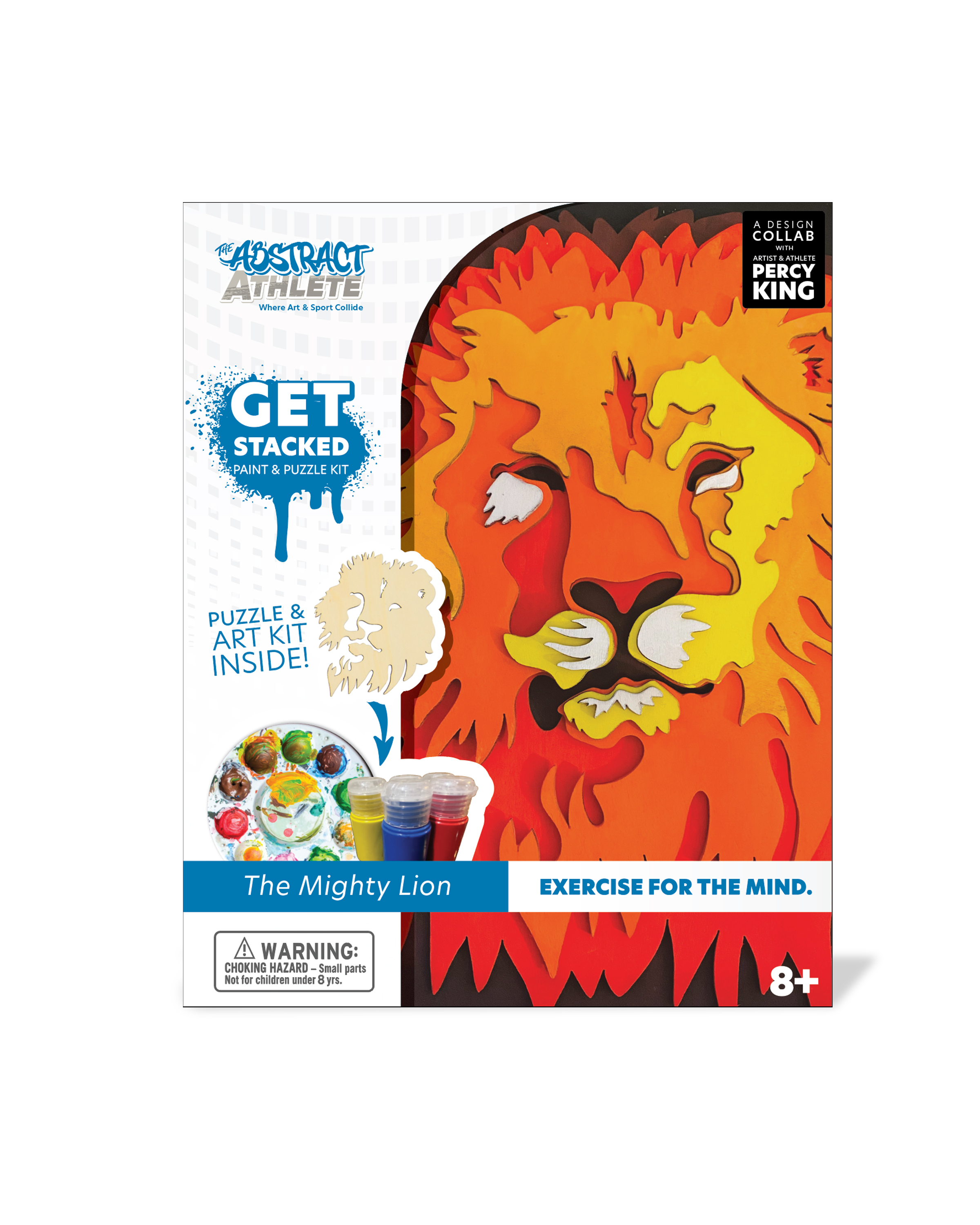 Get Stacked Paint and Puzzle Kit - Mighty Lion