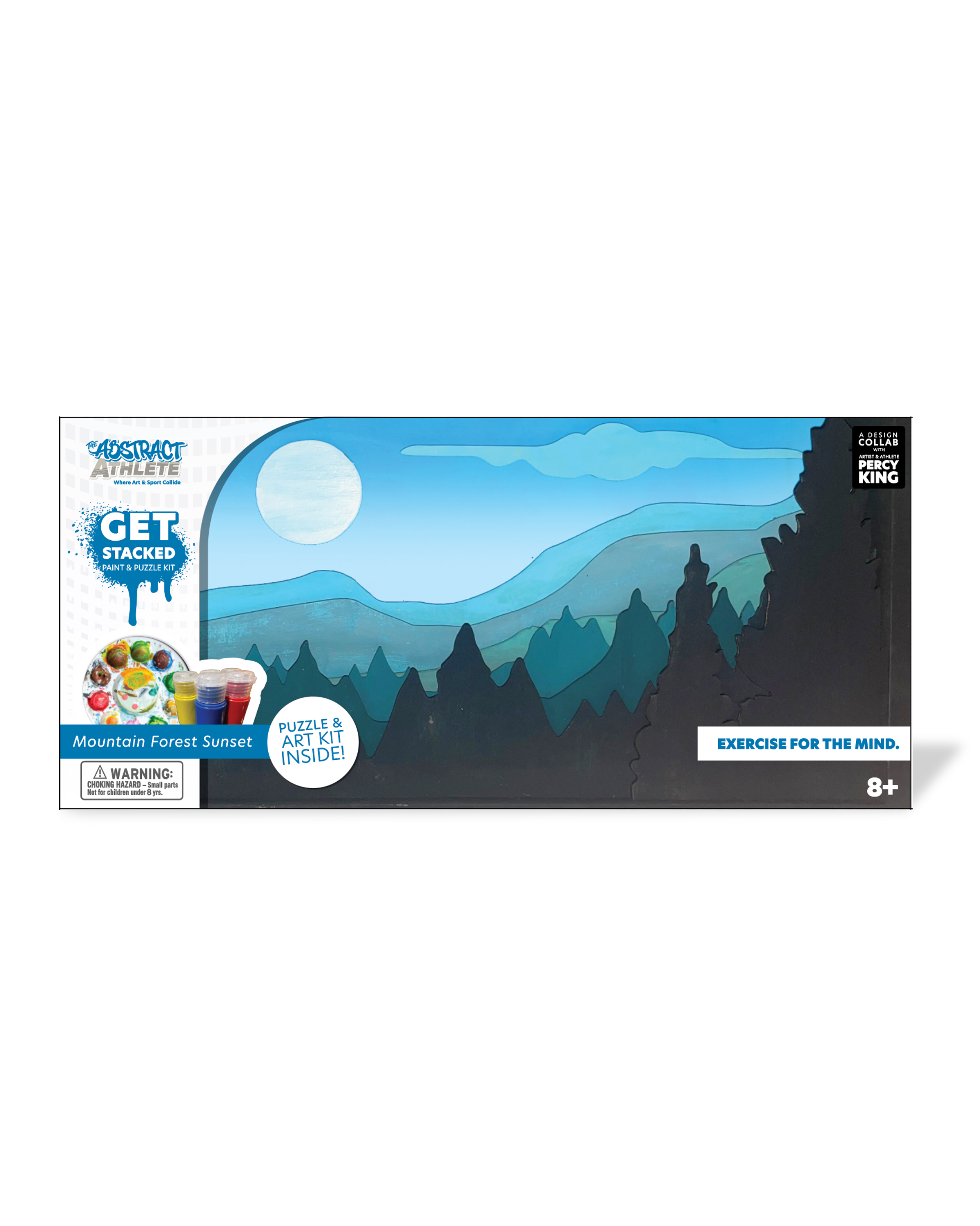 Get Stacked Paint and Puzzle Kit - Mountain Forest 1