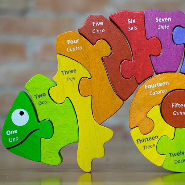 Counting Chameleon Bilingual Puzzle 3