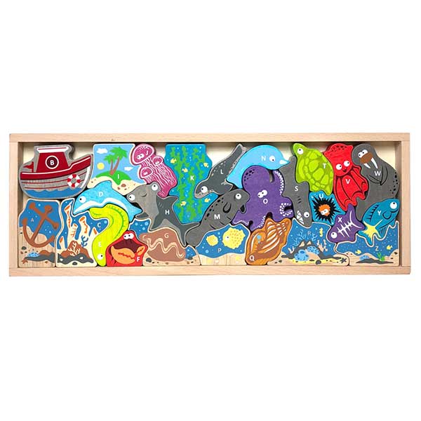 Ocean A to Z Puzzle and Playset
