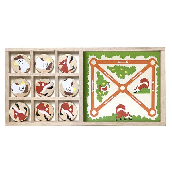 Fox Vs Chickens - Tic Tac Toe & Farm Chase Game